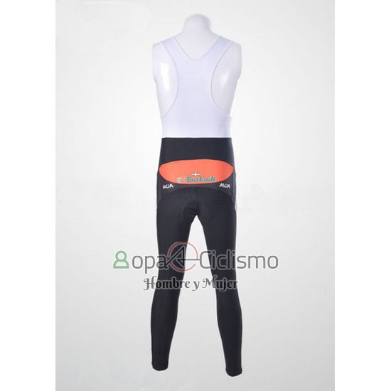 Euskalte Ropa Ciclismo Culotte Largo 2011 Hombre Mangas Largas Naranja